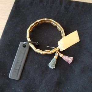 NWT J. Crew Pink Blue Tassel Bracelet